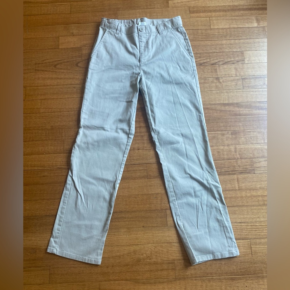 Nautica big kids khaki tan 18 regular School Uniform Pants dress code